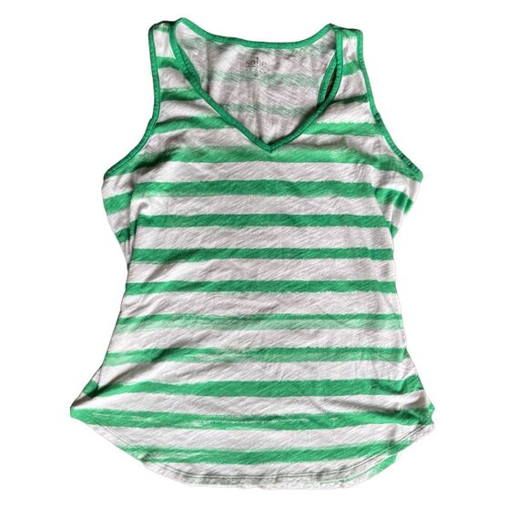 Soho New York Tank Top with Green Stripes - sz Med St Patricks Day - Picture 3 of 10